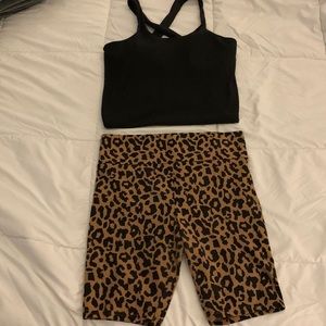 Wild Fable Cheetah Print Biker Shorts